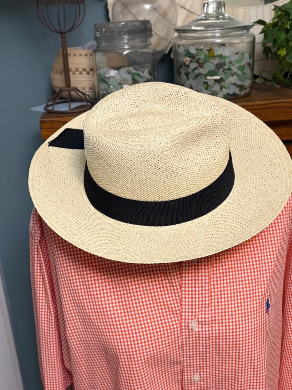 NWOT Cuyana Panama Ecuador Straw Hat size 59 - Large, XL Never Used ?Packable?